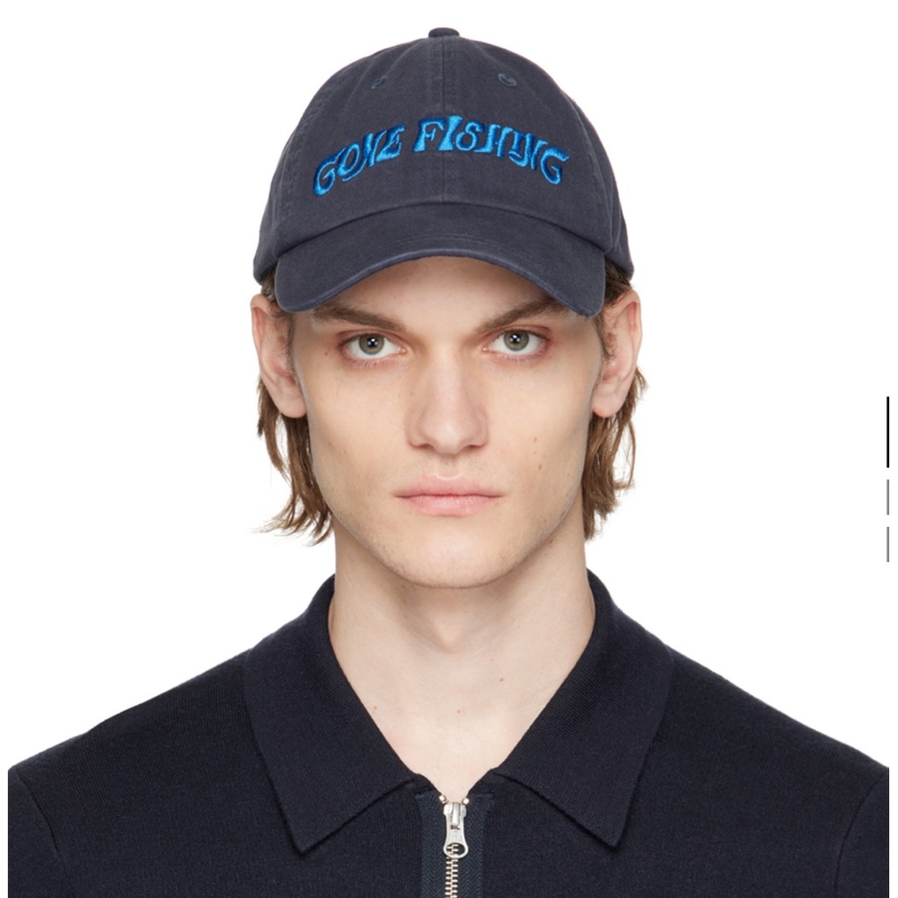 Samsoe Samsoe Navy Cap - Gone Fishing